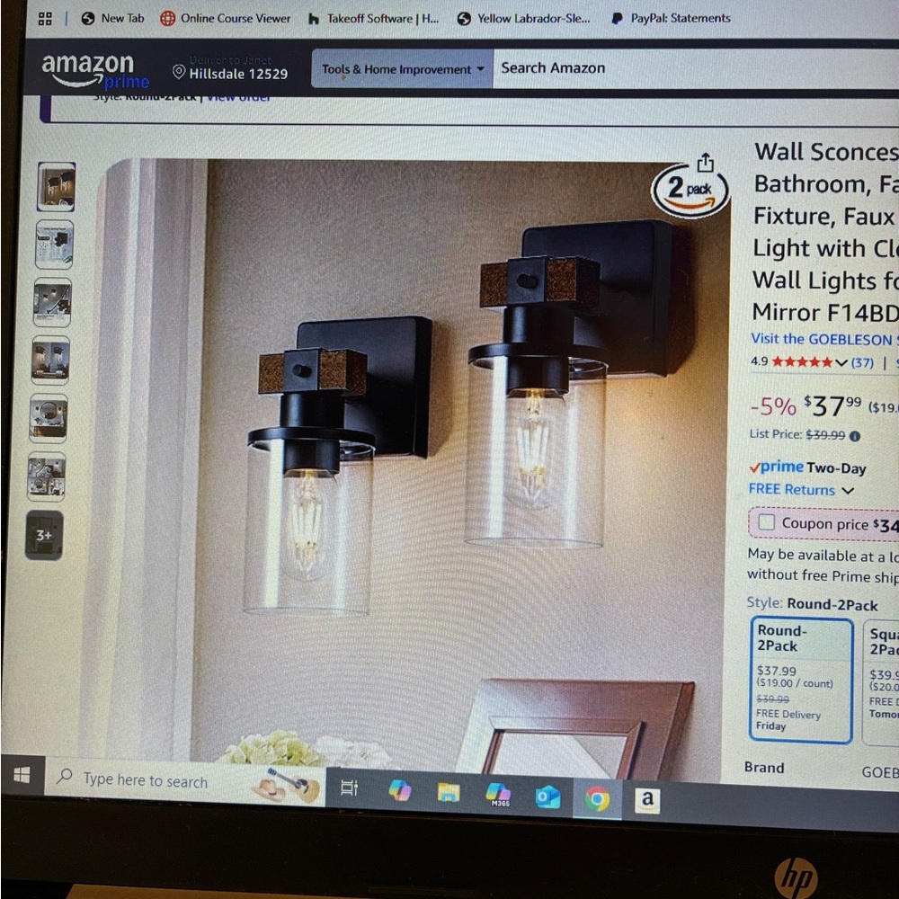 Brand new sconces